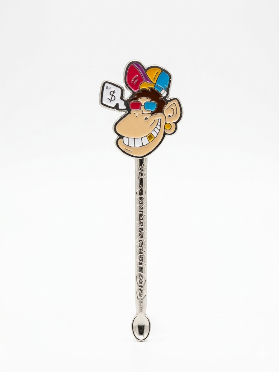 Cuchara medidora coleccionable con figura de chango, edición 2, marca Spoonies MX