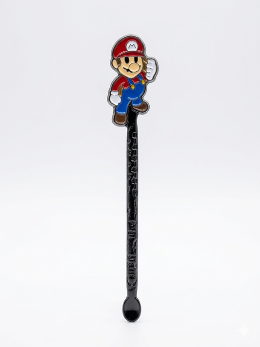Cuchara medidora coleccionable de Mario de Mario Bros, marca Spoonies MX