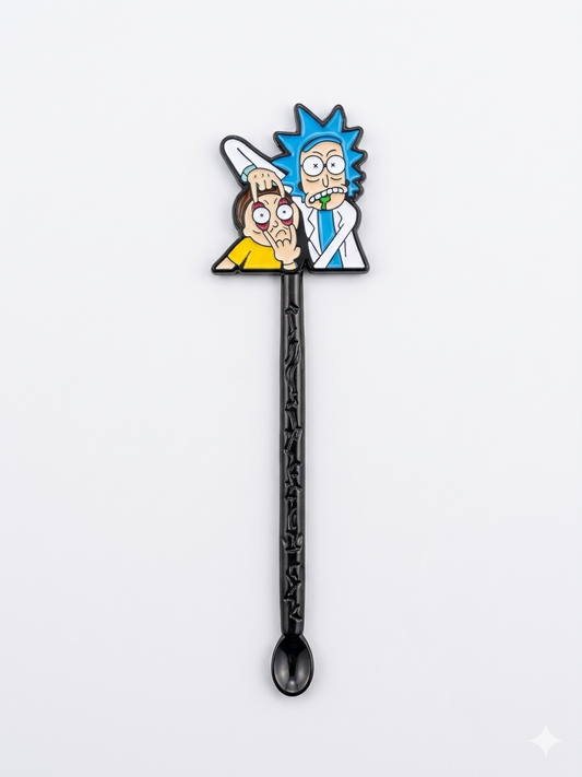 Cuchara medidora coleccionable del dúo Rick and Morty, marca Spoonies MX