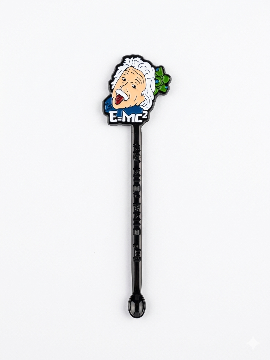 Cuchara medidora coleccionable de Albert Einstein, marca Spoonies MX