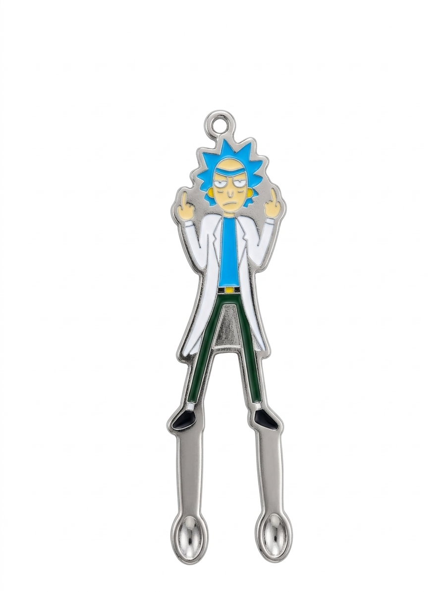 Cuchara medidora doble coleccionable de Rick Sanchez de Rick and Morty, marca Spoonies MX