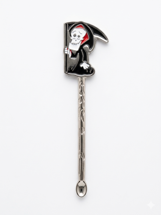 Cuchara medidora coleccionable con diseño de calavera, marca Spoonies MX
