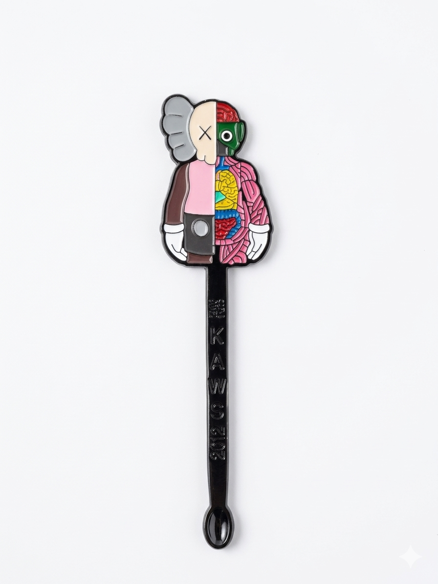Cuchara medidora coleccionable inspirada en Kaws, marca Spoonies MX